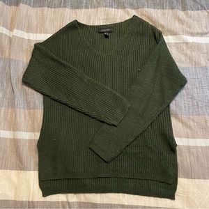 Dark green knit sweater